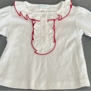 Ruffle long sleeve top